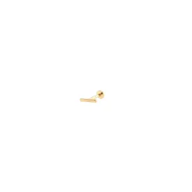 14K Mini Gold Bar Stud