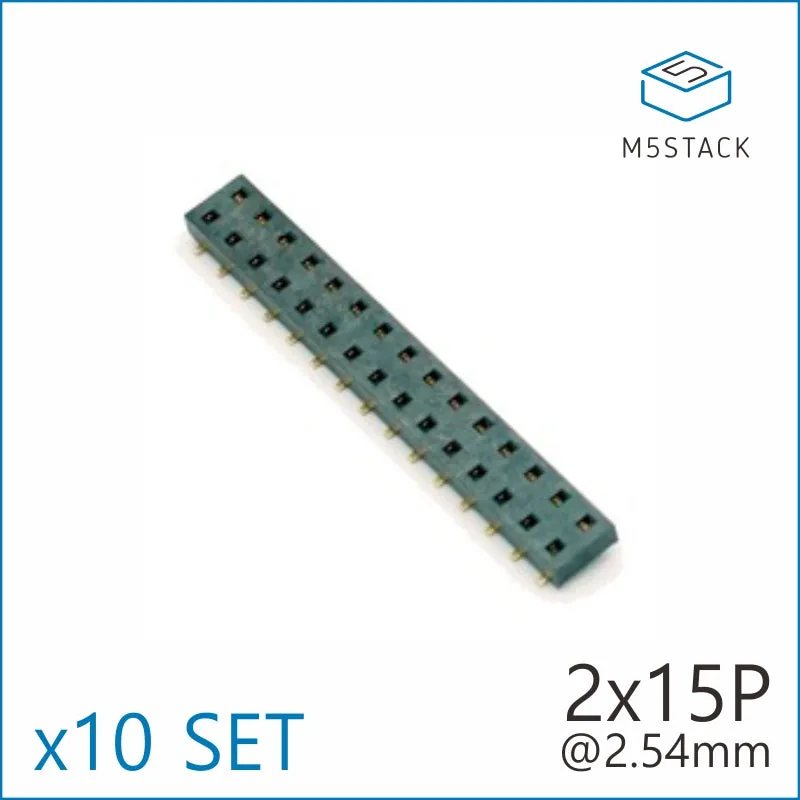 2x15 Pin Headers Socket 2.54mm Male & Female 4 Pair Connector