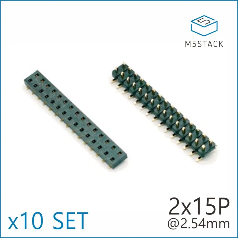 2x15 Pin Headers Socket 2.54mm Male & Female 4 Pair Connector