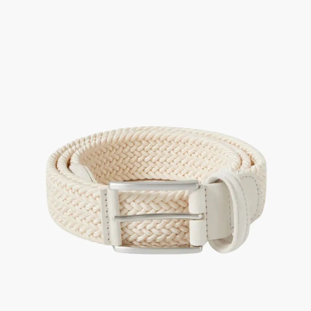 3.5cm Woven Elastic Belt (Cream)