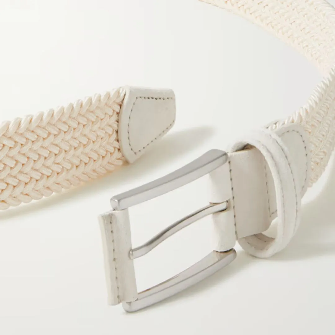 3.5cm Woven Elastic Belt (Cream)