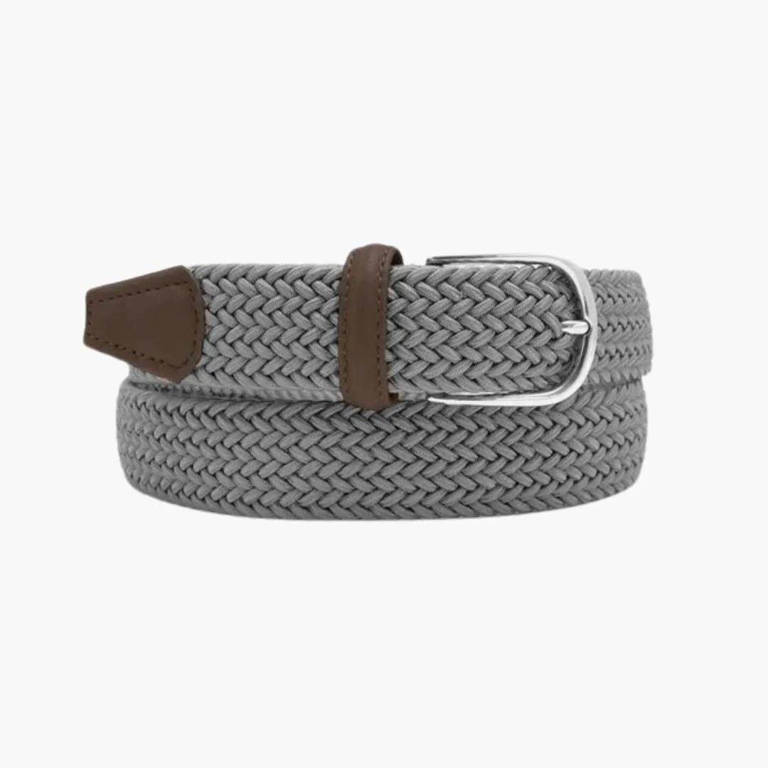 3.5cm Woven Elastic Belt (Grey Brown)