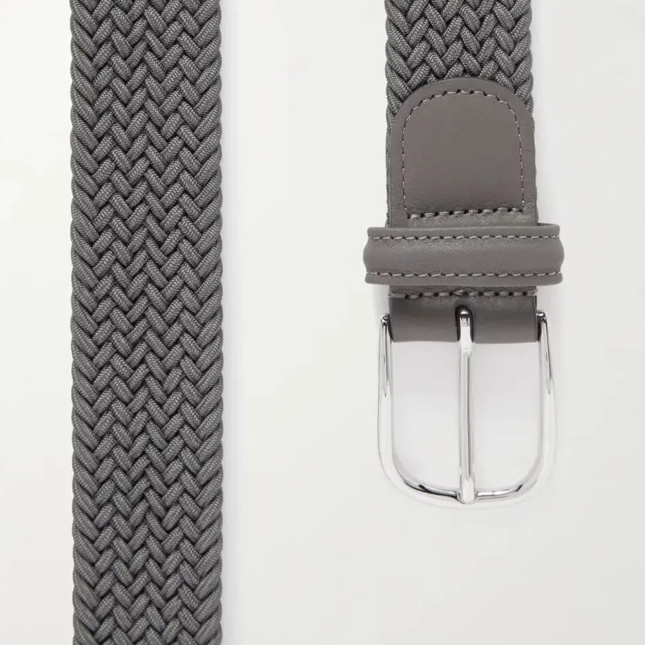 3.5cm Woven Elastic Belt (Grey)