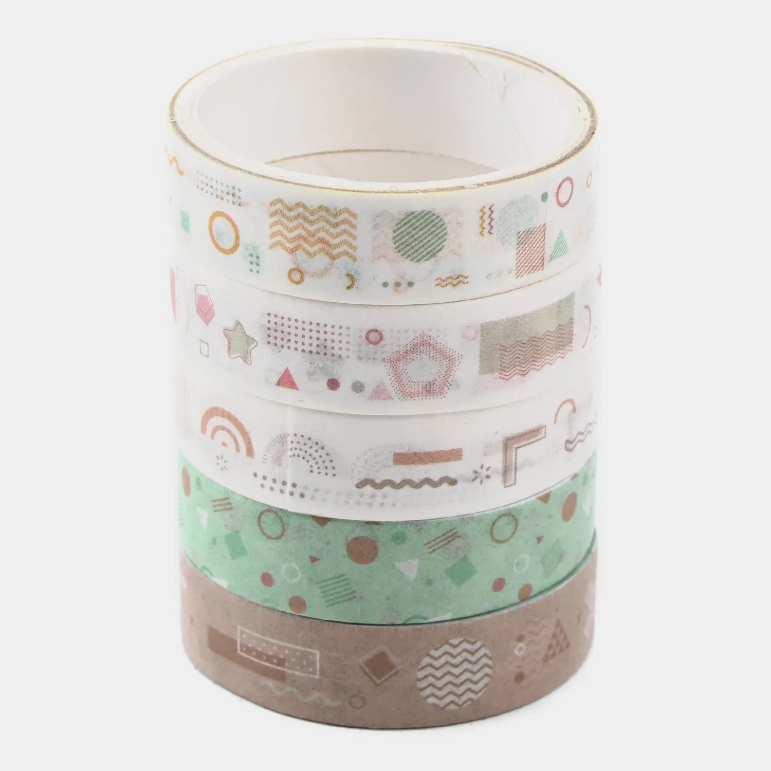 5Rolls/box Solid Color Washi Tape Set