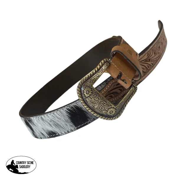 A8219 - 34" Hand Tooling Leather Cowhide Belt