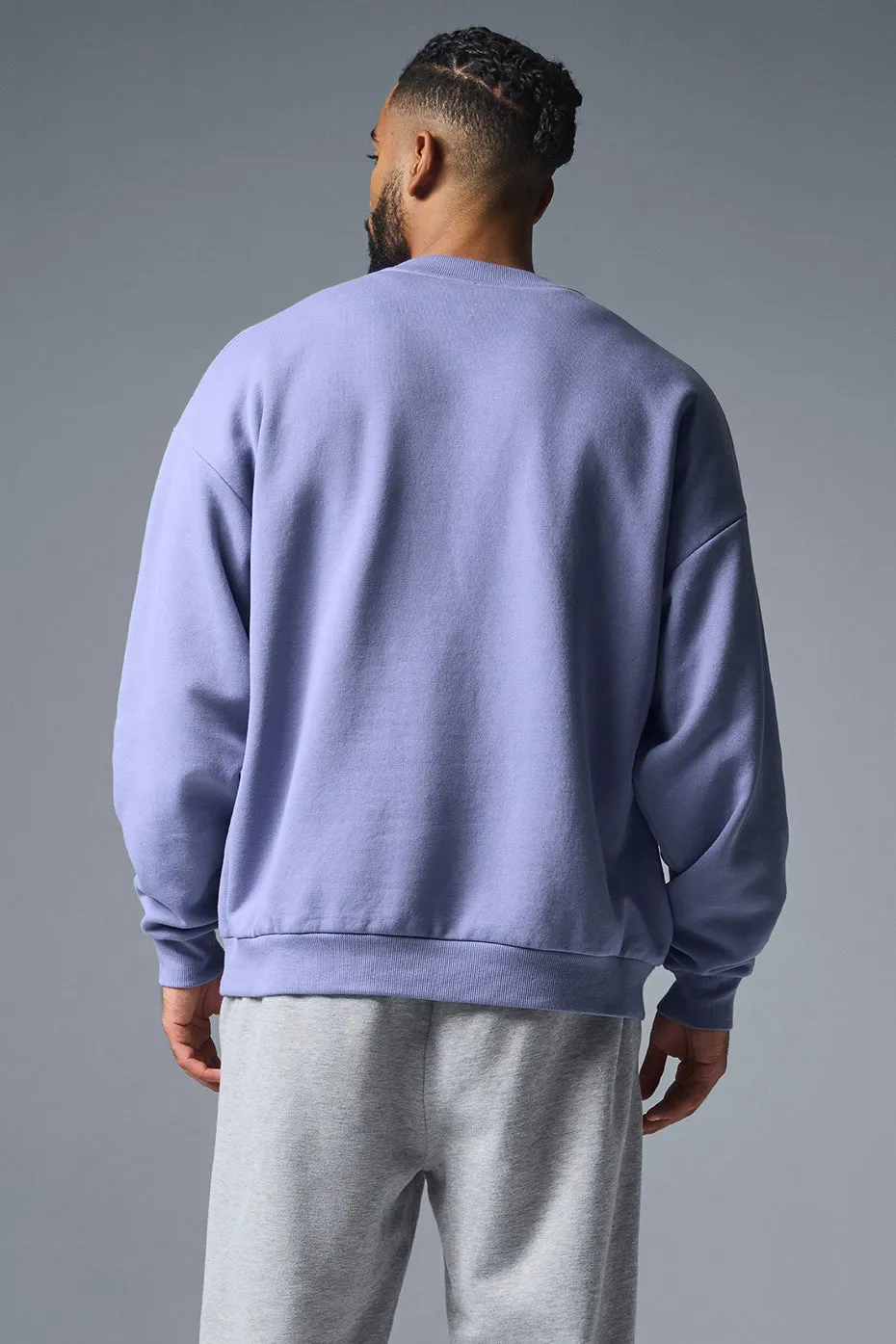 Accolade Crew Neck Pullover - Lilac Blue