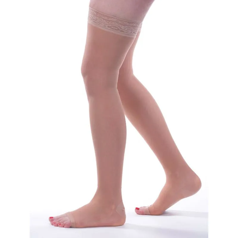 Allegro Essential Sheer Support Thigh High 20-30 mmHg, Open Toe #9