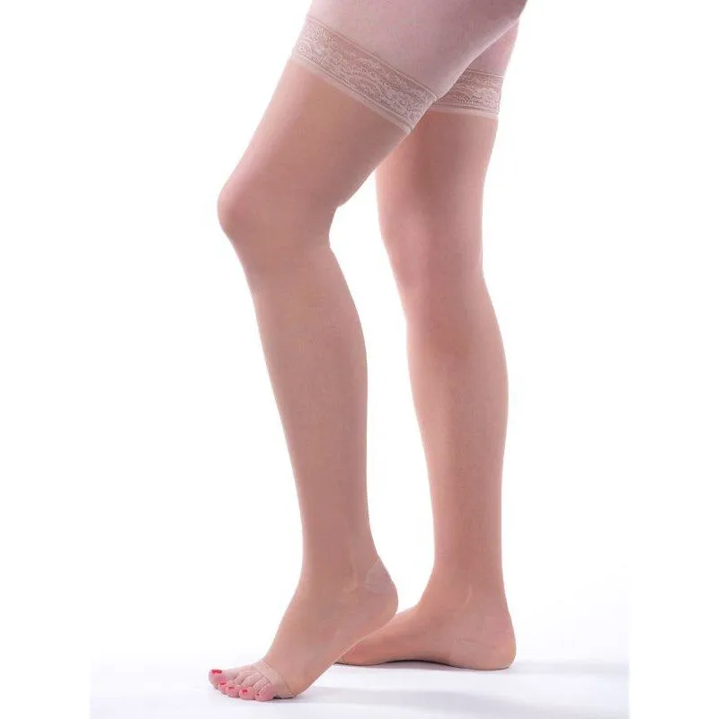 Allegro Essential Sheer Support Thigh High 20-30 mmHg, Open Toe #9