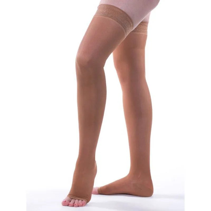 Allegro Essential Sheer Support Thigh High 20-30 mmHg, Open Toe #9