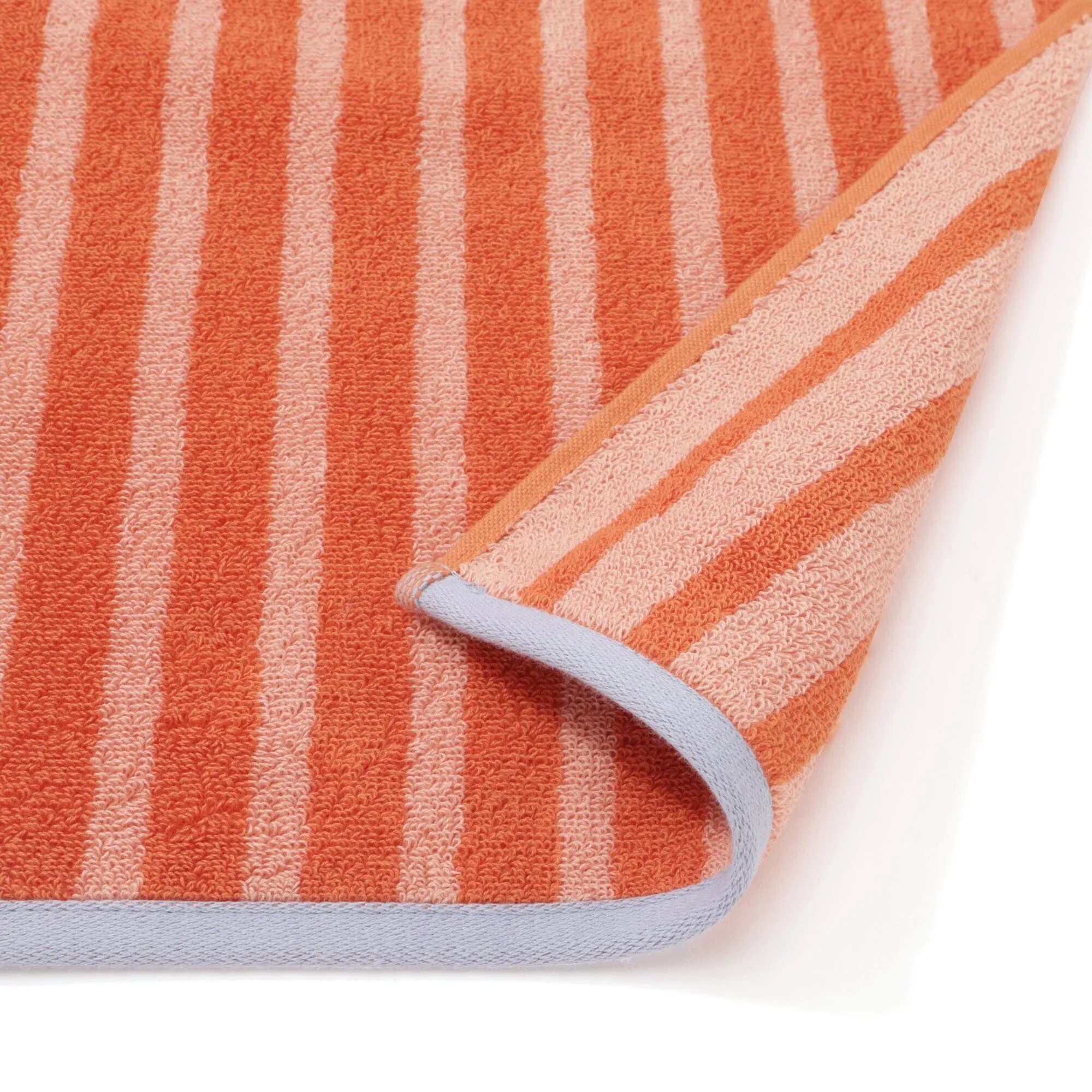 Antibacterial and Deodorizing Striped Bath Towel Orange