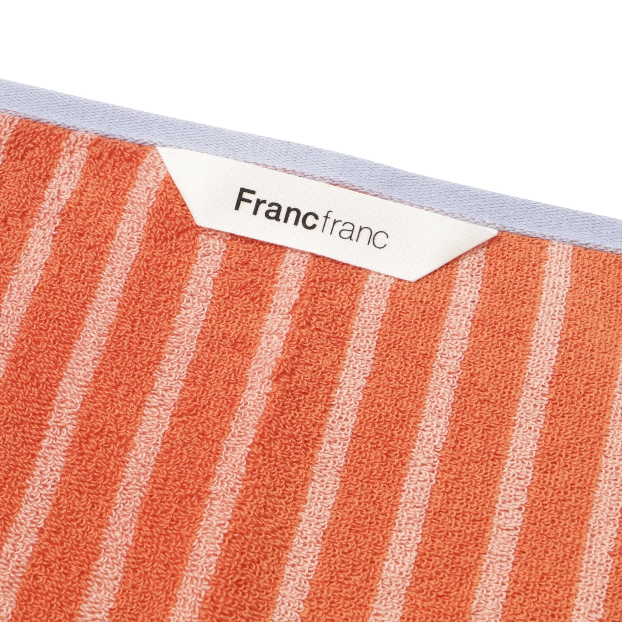 Antibacterial and Deodorizing Striped Face Towel Orange