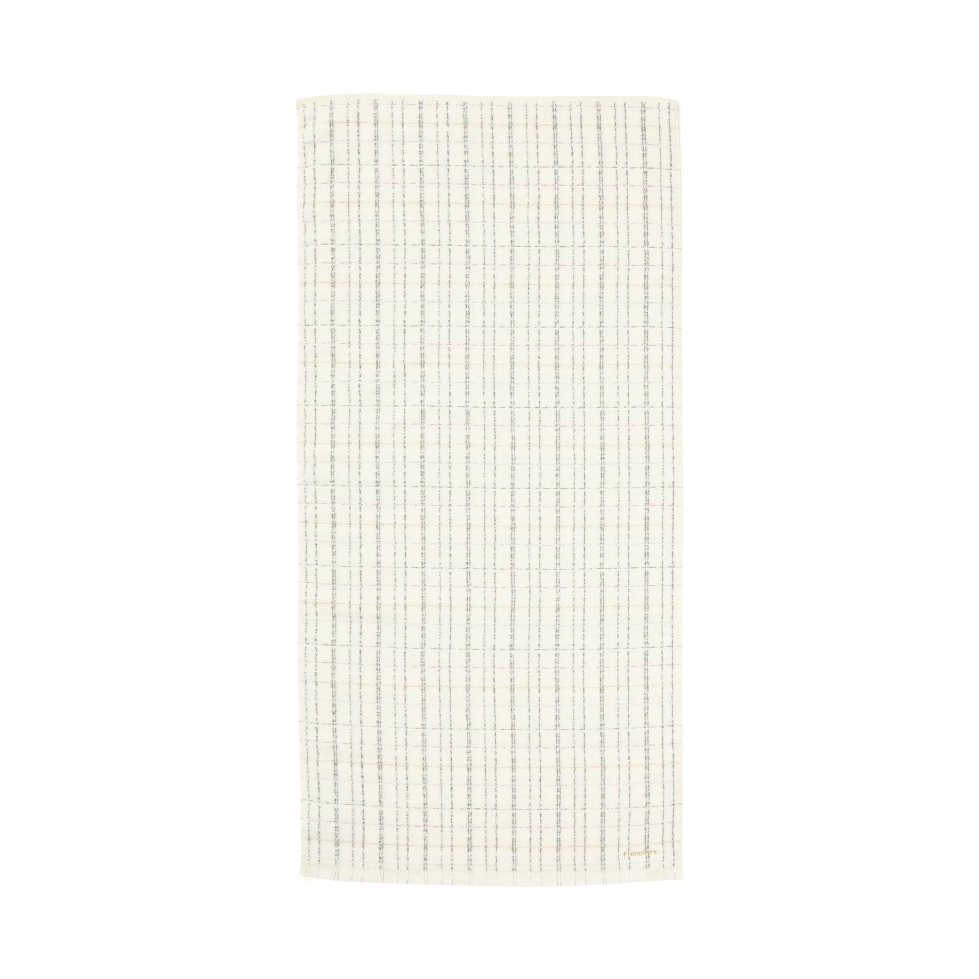 Antibacterial and deodorizing tweed pattern bath towel, white