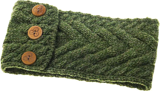 Aran Head Band | Green