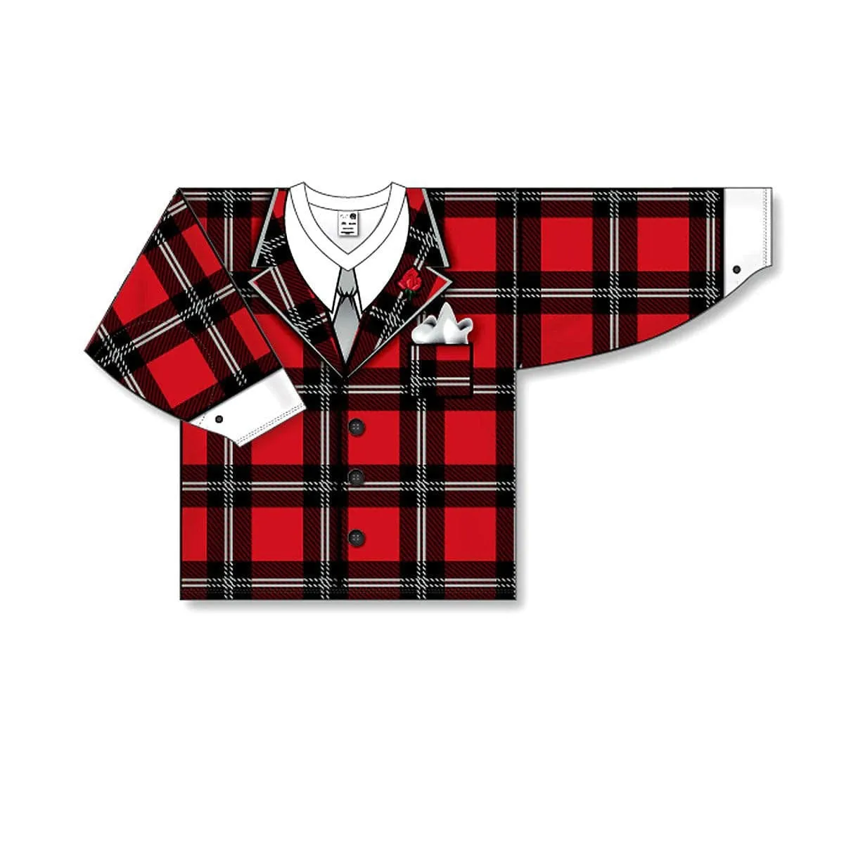 Athletic Knit Don Cherry Plaid Senior Goalie Practice Jersey