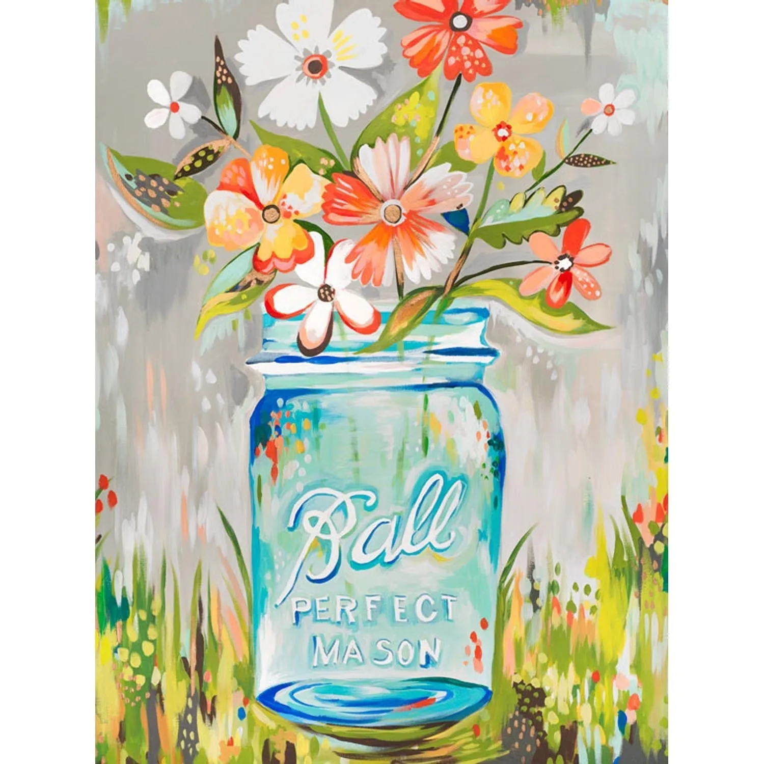 Ball Perfect Mason Jar Canvas Wall Art