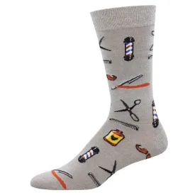 Barber Shop Men's Bamboo Crew Socks