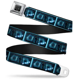 BD Wings Logo CLOSE-UP Full Color Black Silver Seatbelt Belt - $1 Bill X-Ray Webbing