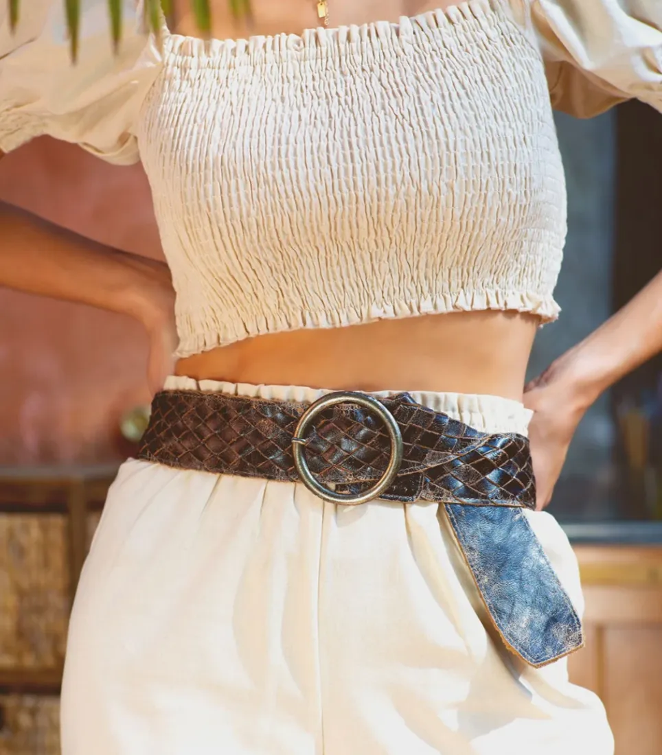 Bedstu Dreamweaver Woven Leather Belt