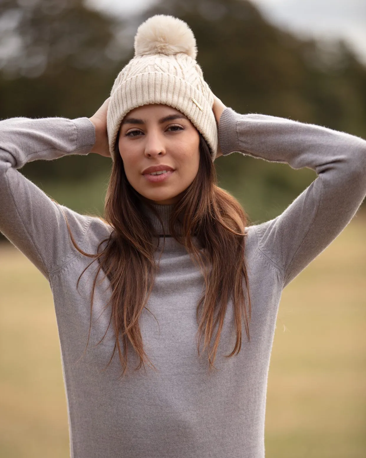 Best Ever Beanie - Cream Satin Lined