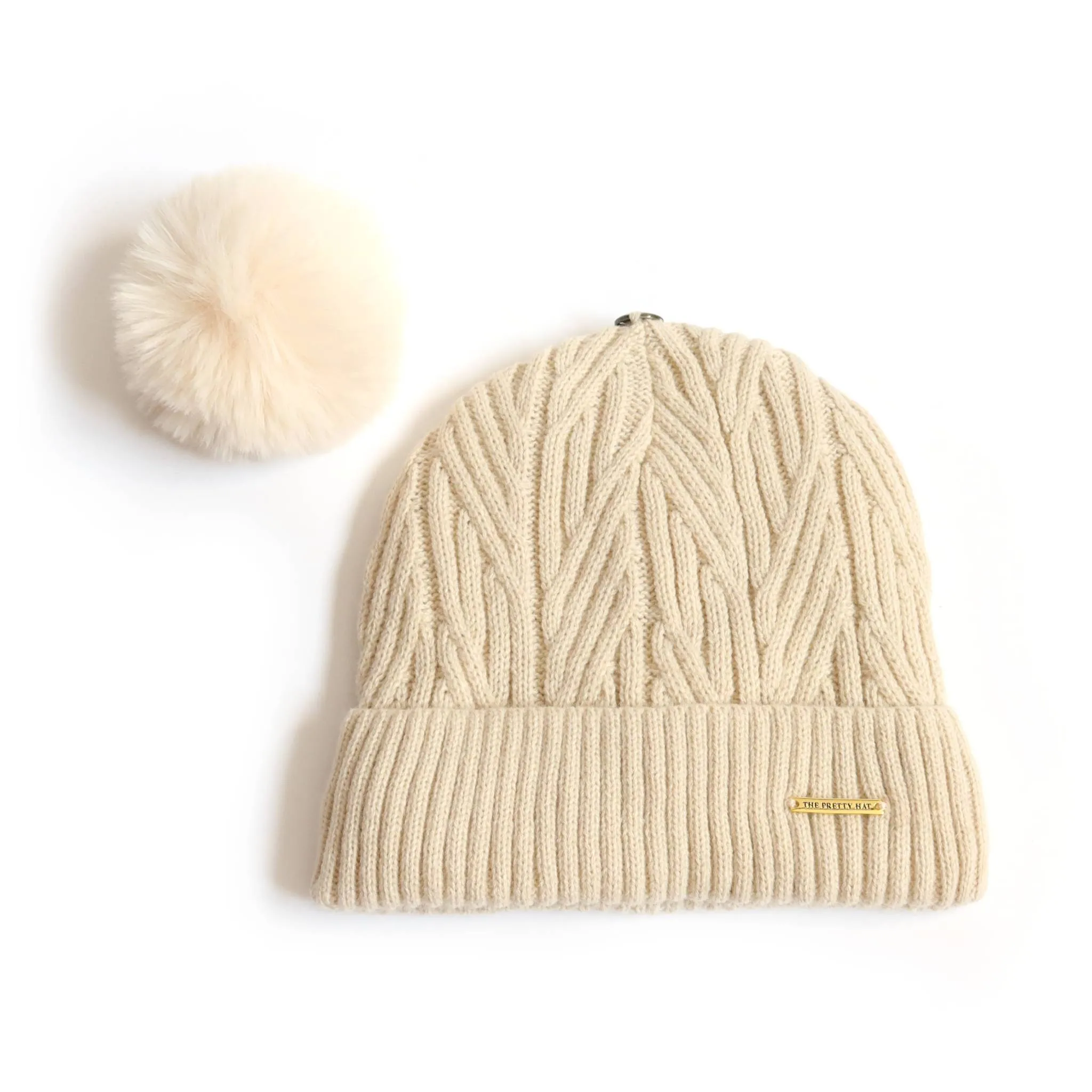 Best Ever Beanie - Cream Satin Lined