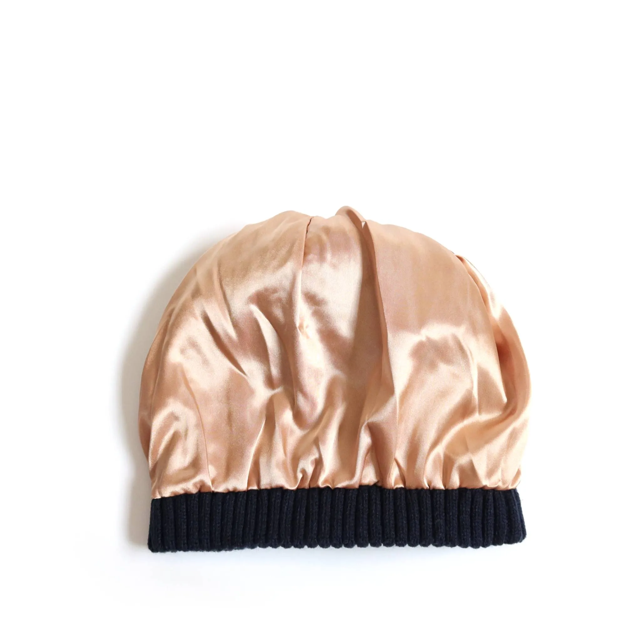 Best Ever Beanie - Navy Satin Lined