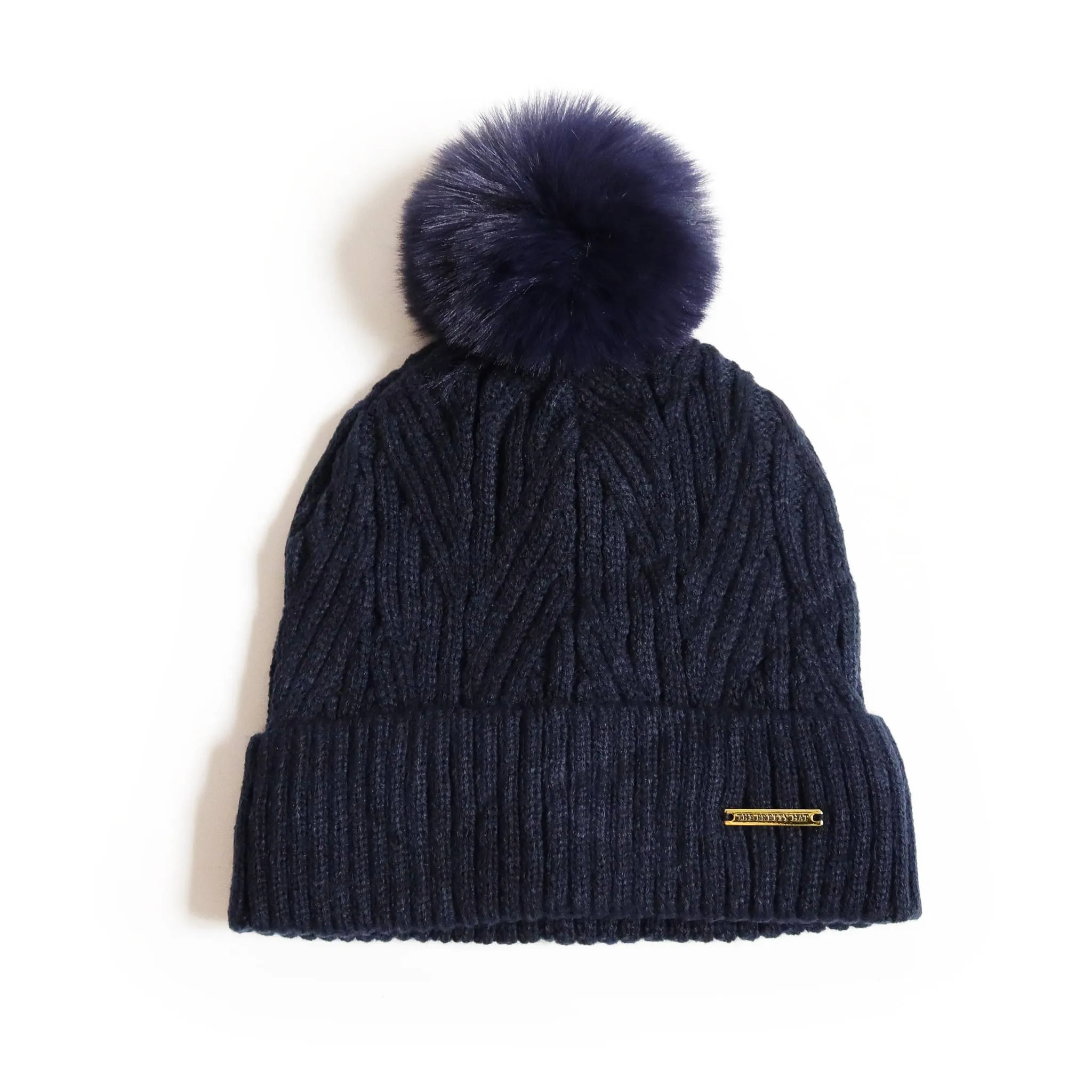 Best Ever Beanie - Navy Satin Lined