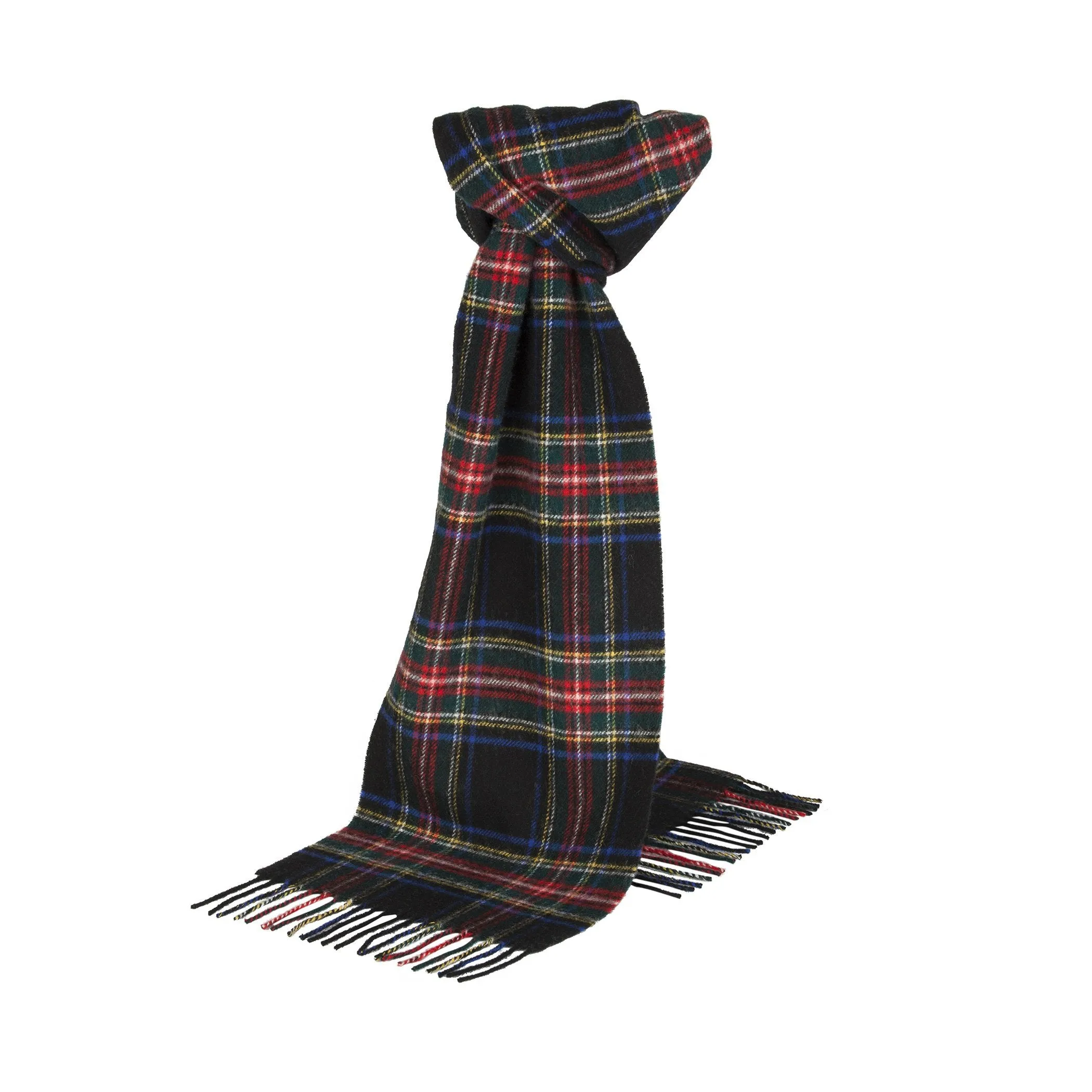 Black Stewart Cashmere Scarf