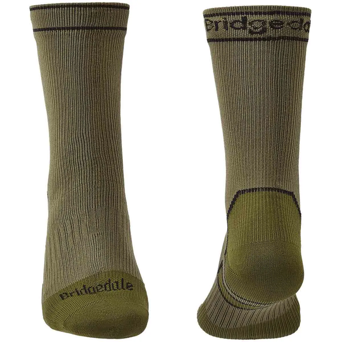 Bridgedale Stormsock Midweight Waterproof Boot Sock Khaki