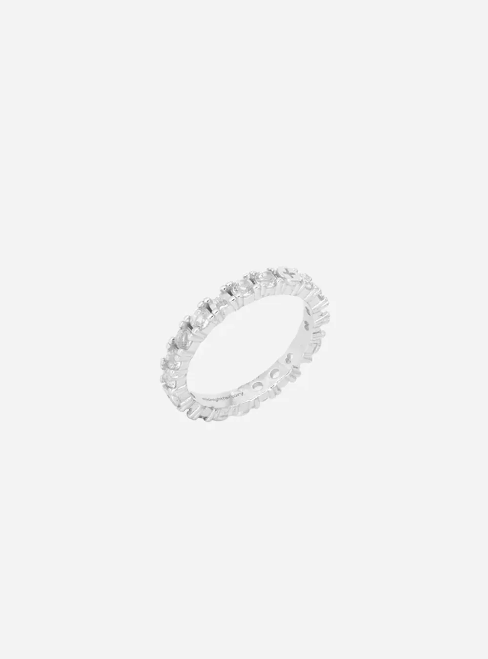 Broken eternity ring with topaz