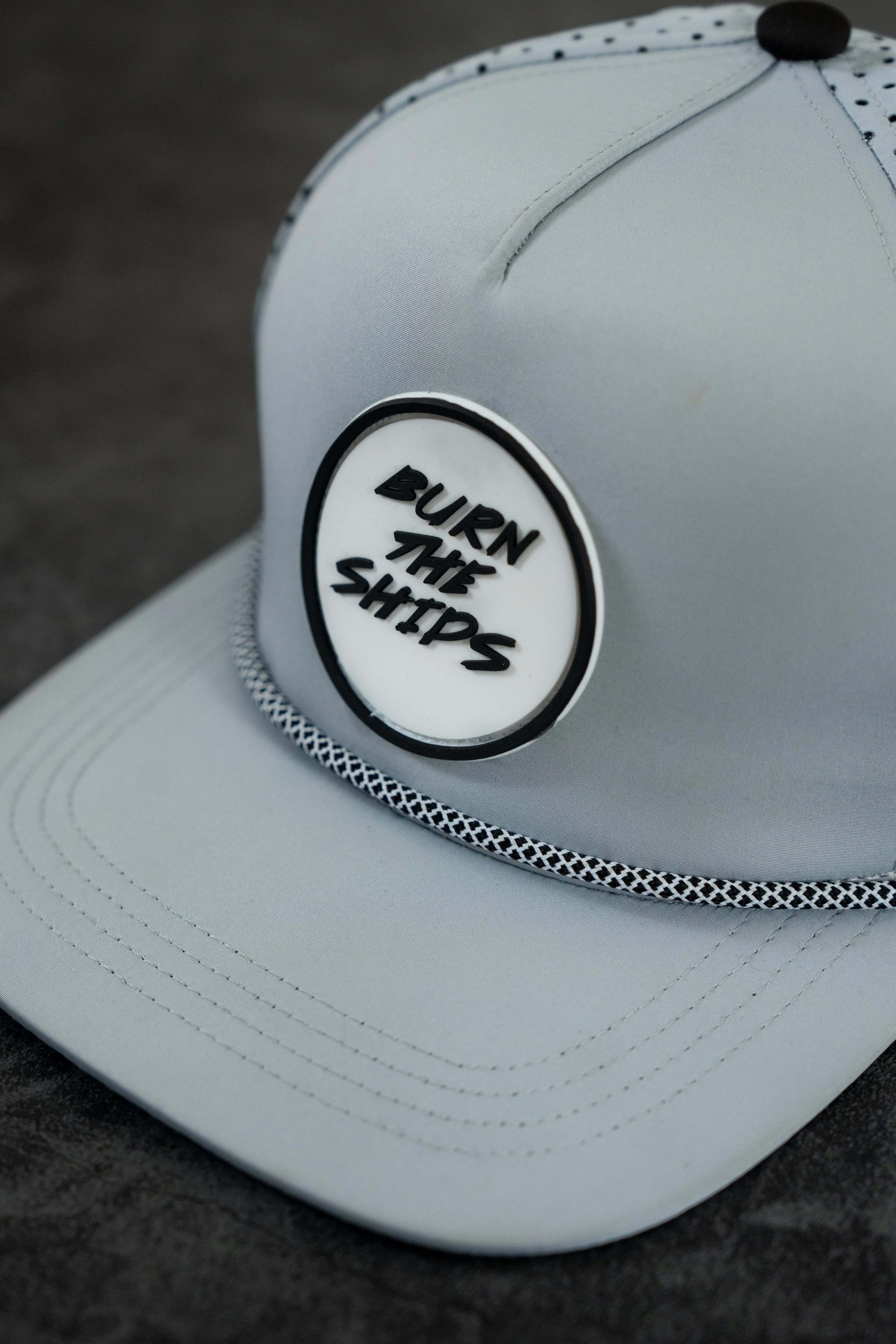 Burn The Ships Cement PVC Snapback