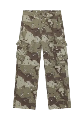 Camouflage Embroidered Work Pants