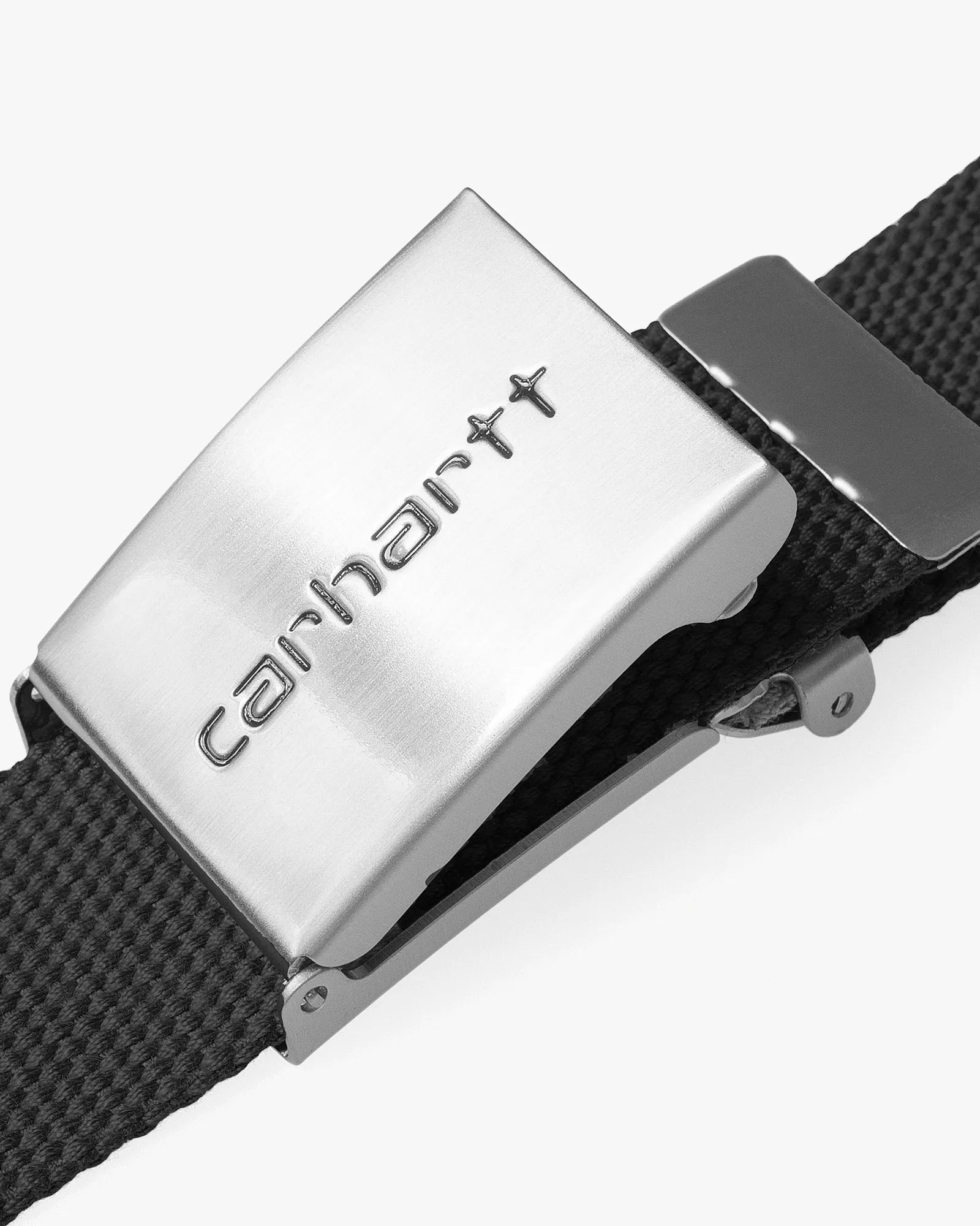 Carhartt WIP Clip Belt Chrome - Black