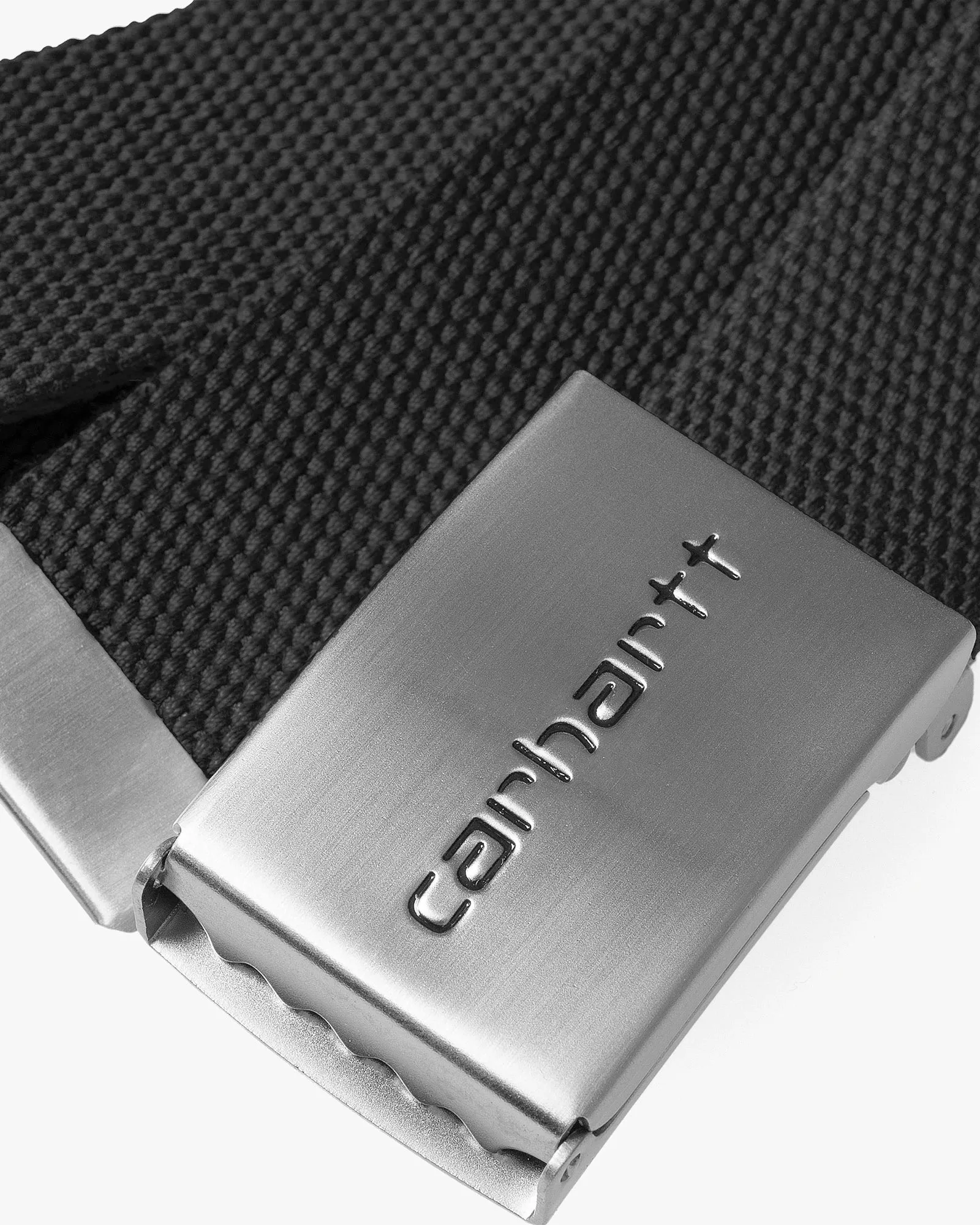 Carhartt WIP Clip Belt Chrome - Black