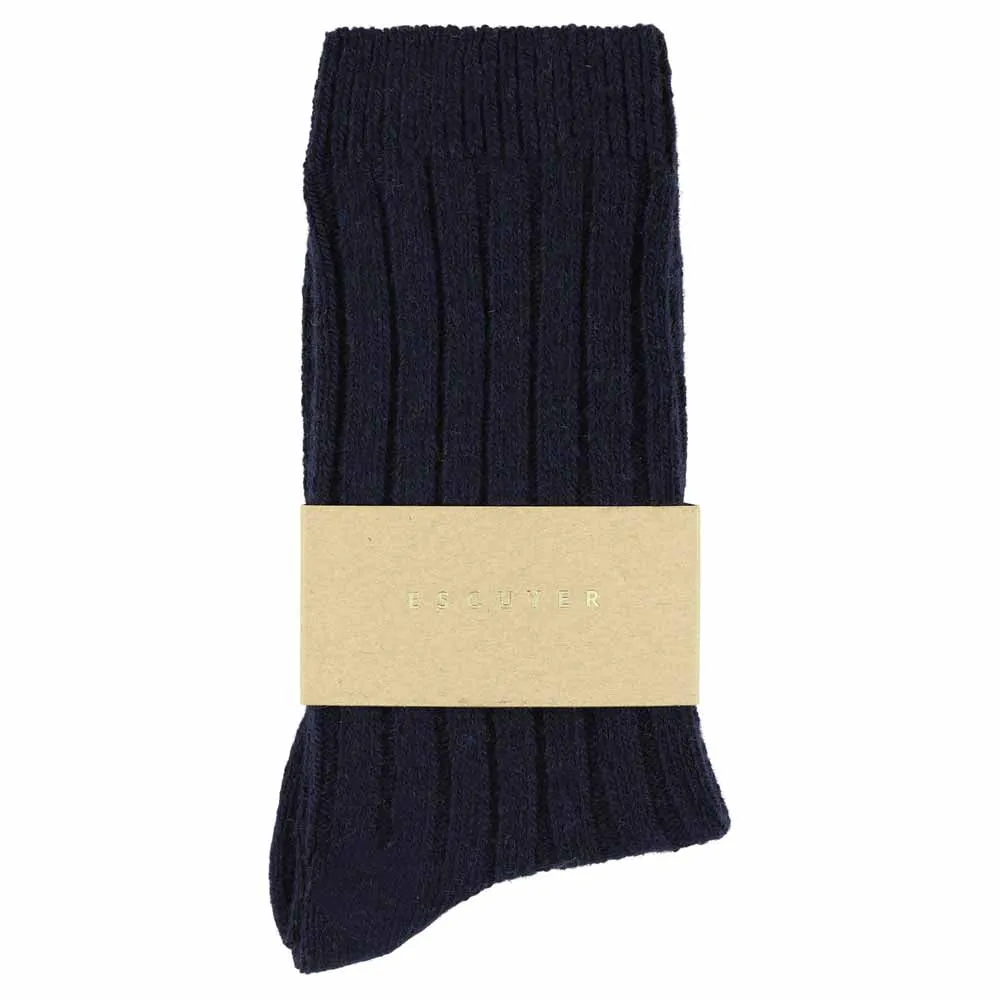 Cashmere Crew Socks Women - Navy