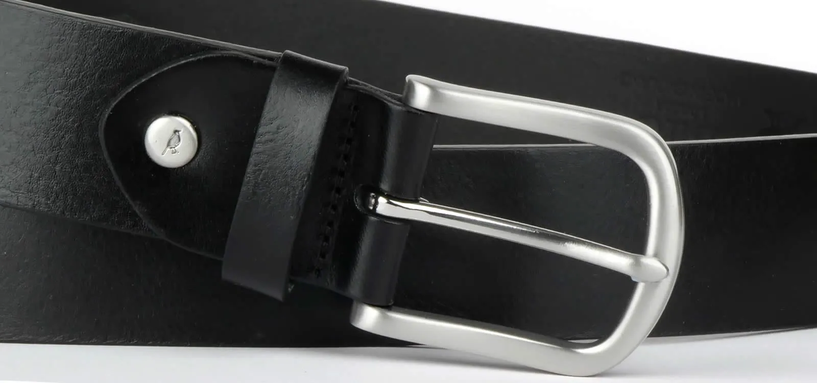 Casual Leather Belt Black