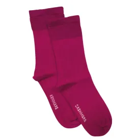 Cerise Pink Cashmere Socks