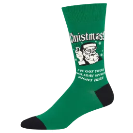 Christmas Spirit Men's Crew Socks