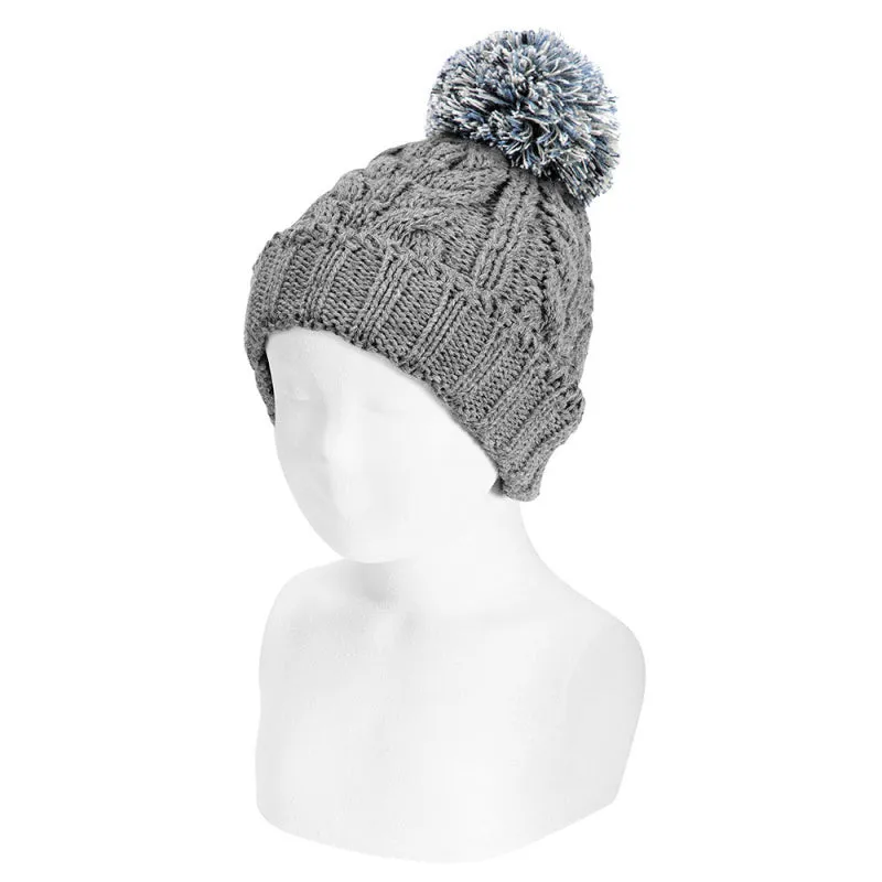 Chunky Knit Bobble Hat