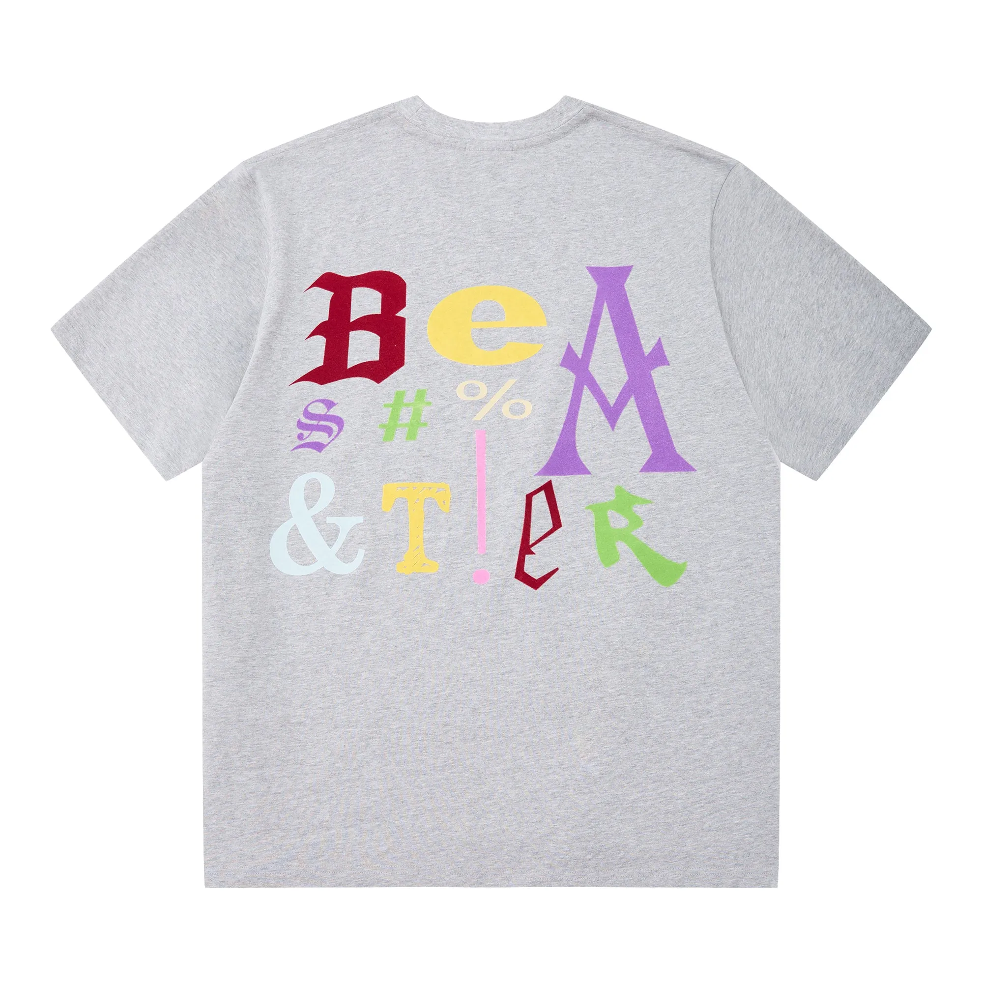 Colorful Letter Print T-shirt