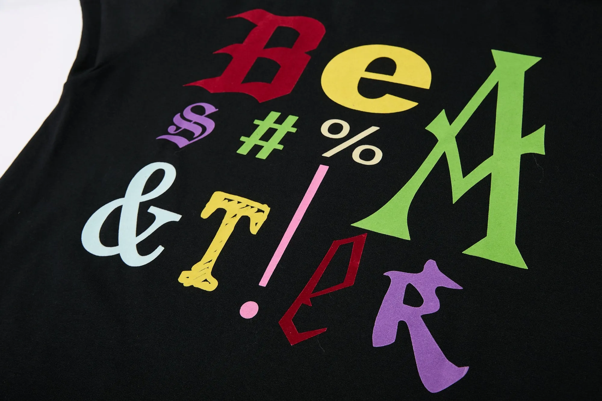 Colorful Letter Print T-shirt