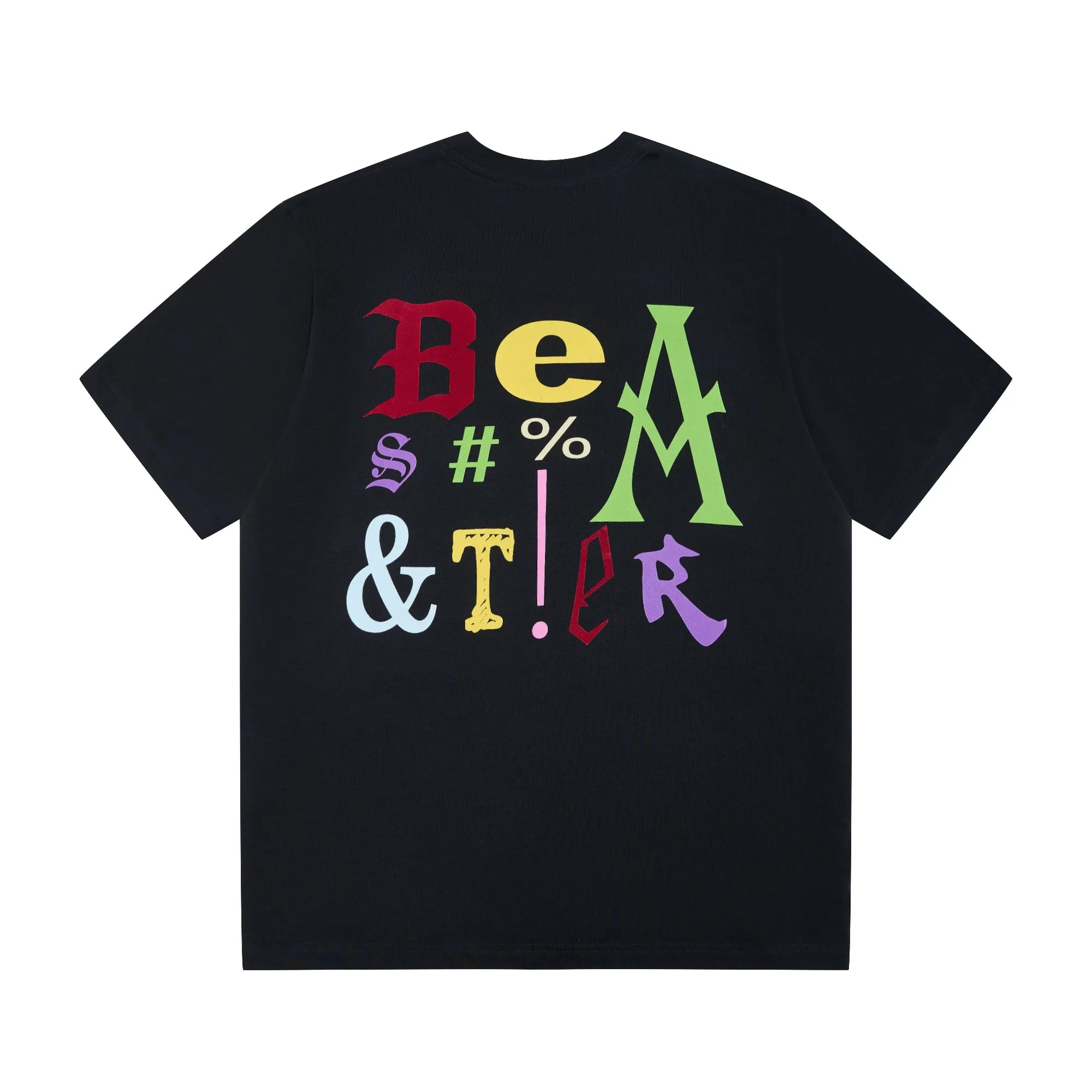 Colorful Letter Print T-shirt