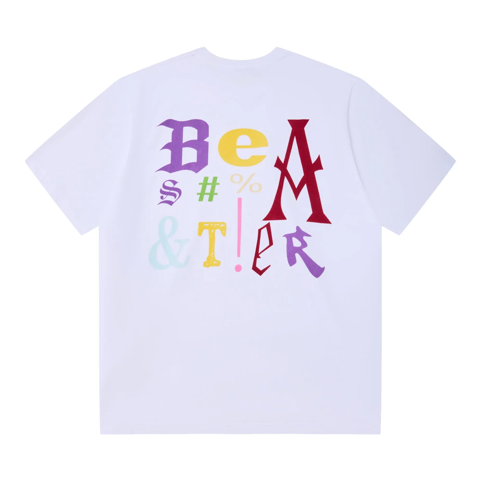 Colorful Letter Print T-shirt