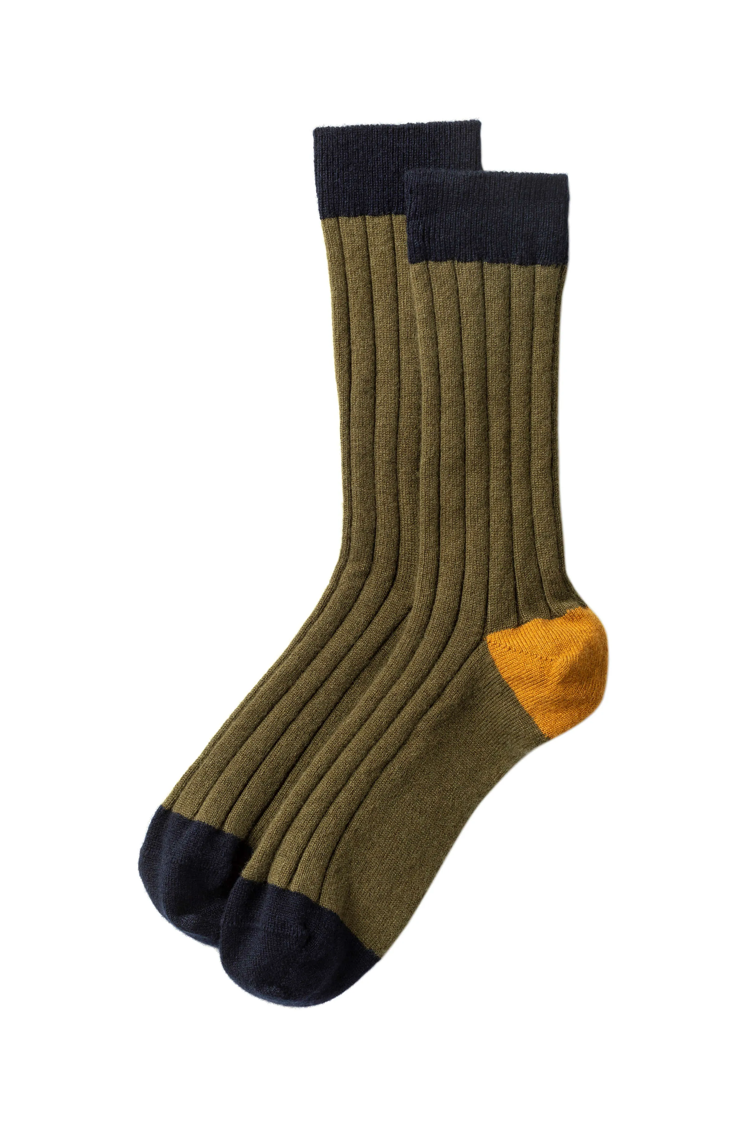 Colour Block Men's Cashmere Socks