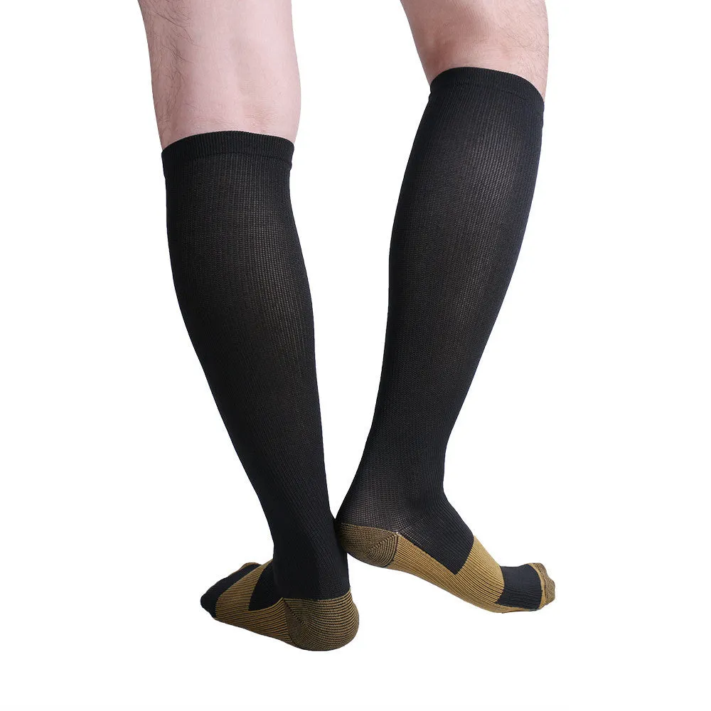 Copper Anti-Fatigue Compression Knee High Socks