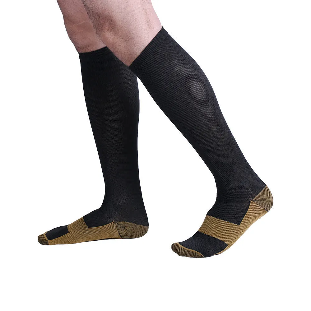 Copper Anti-Fatigue Compression Knee High Socks