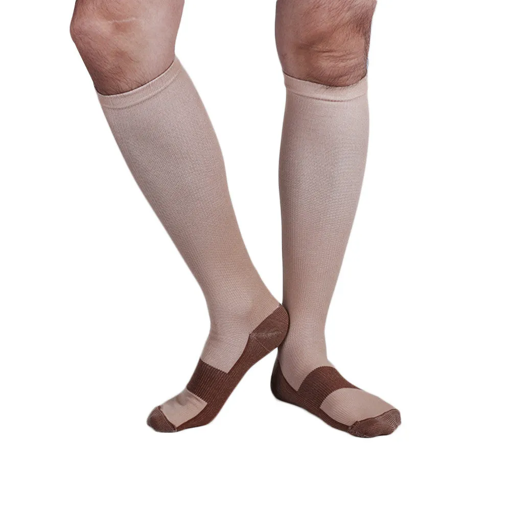 Copper Anti-Fatigue Compression Knee High Socks