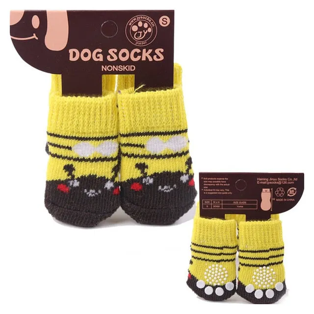 Cotton Rubber Sole Non-slip Breathable Washable Pet Dog Socks For Big Dog Outdoor Sport Dog Socks Winter