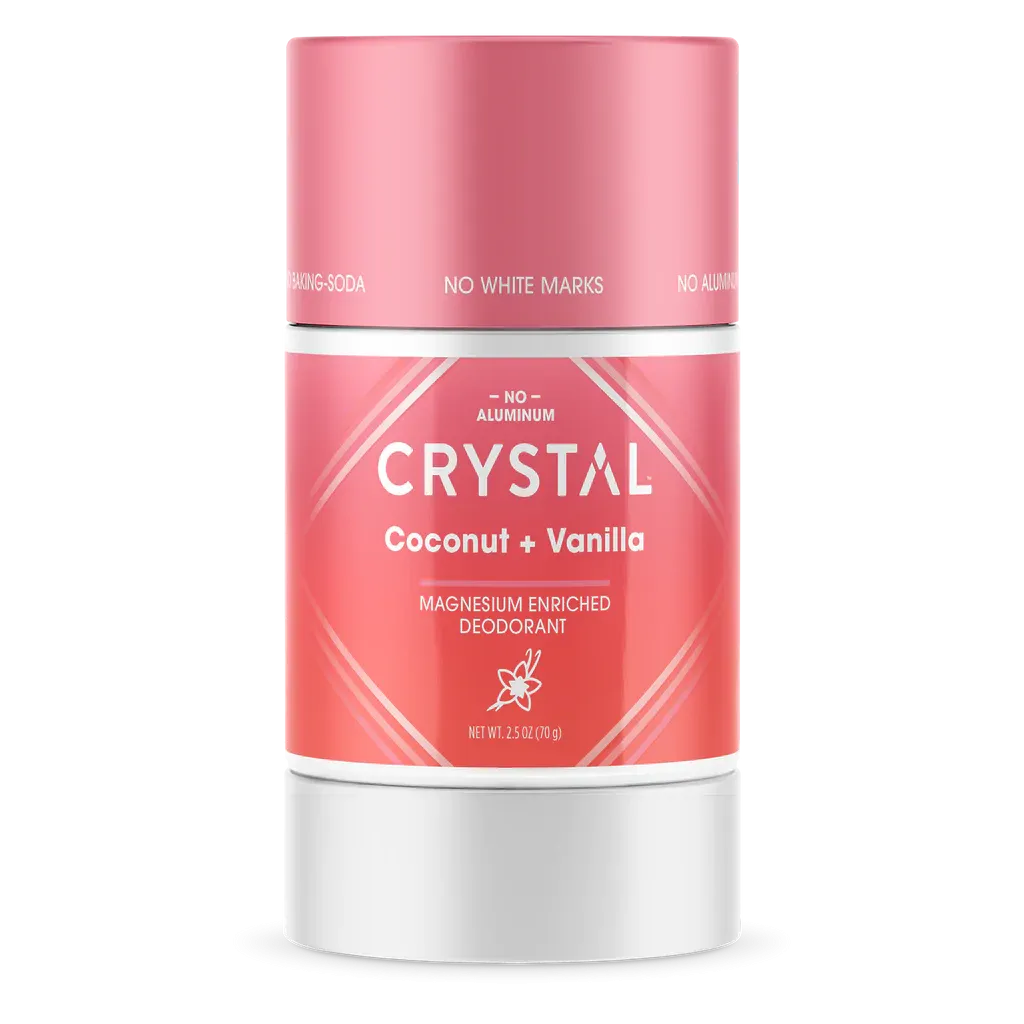 Crystal Deodorant Stick, Magnesium Coconut Vanilla, 2.5 Oz