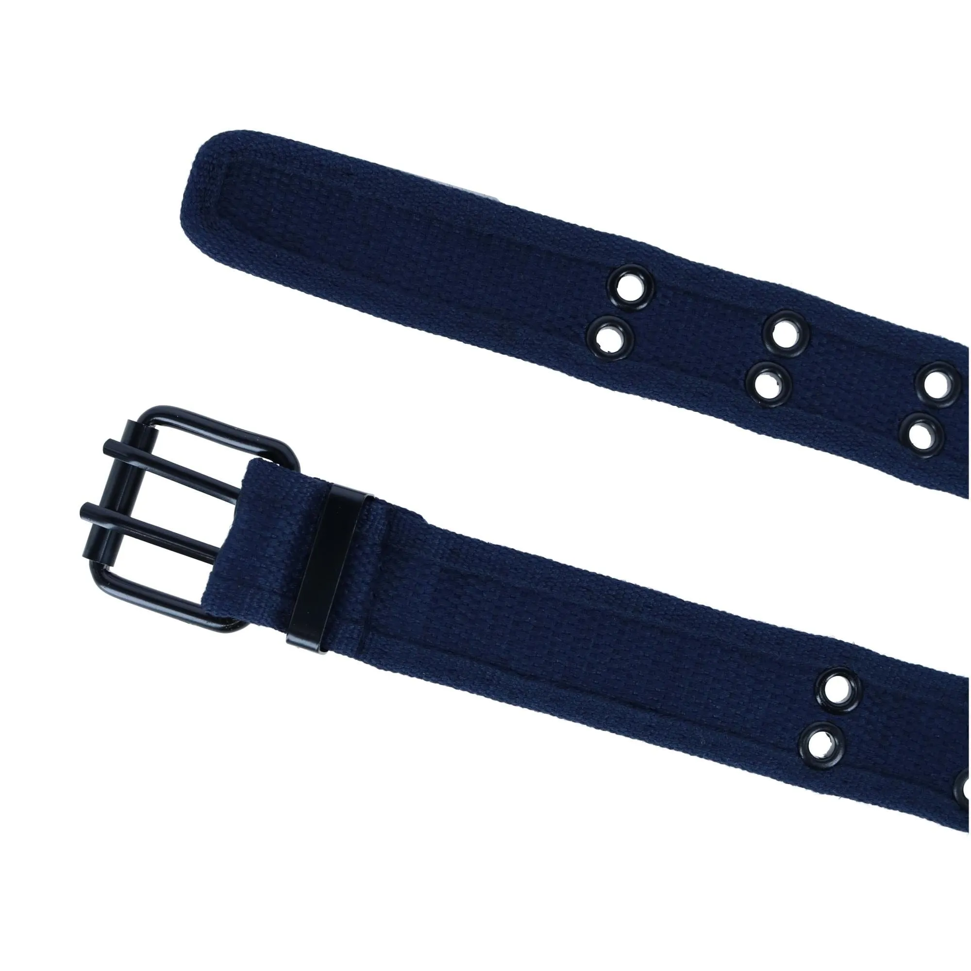 CTM® Kids 2 Hole Roller Buckle Canvas Belt