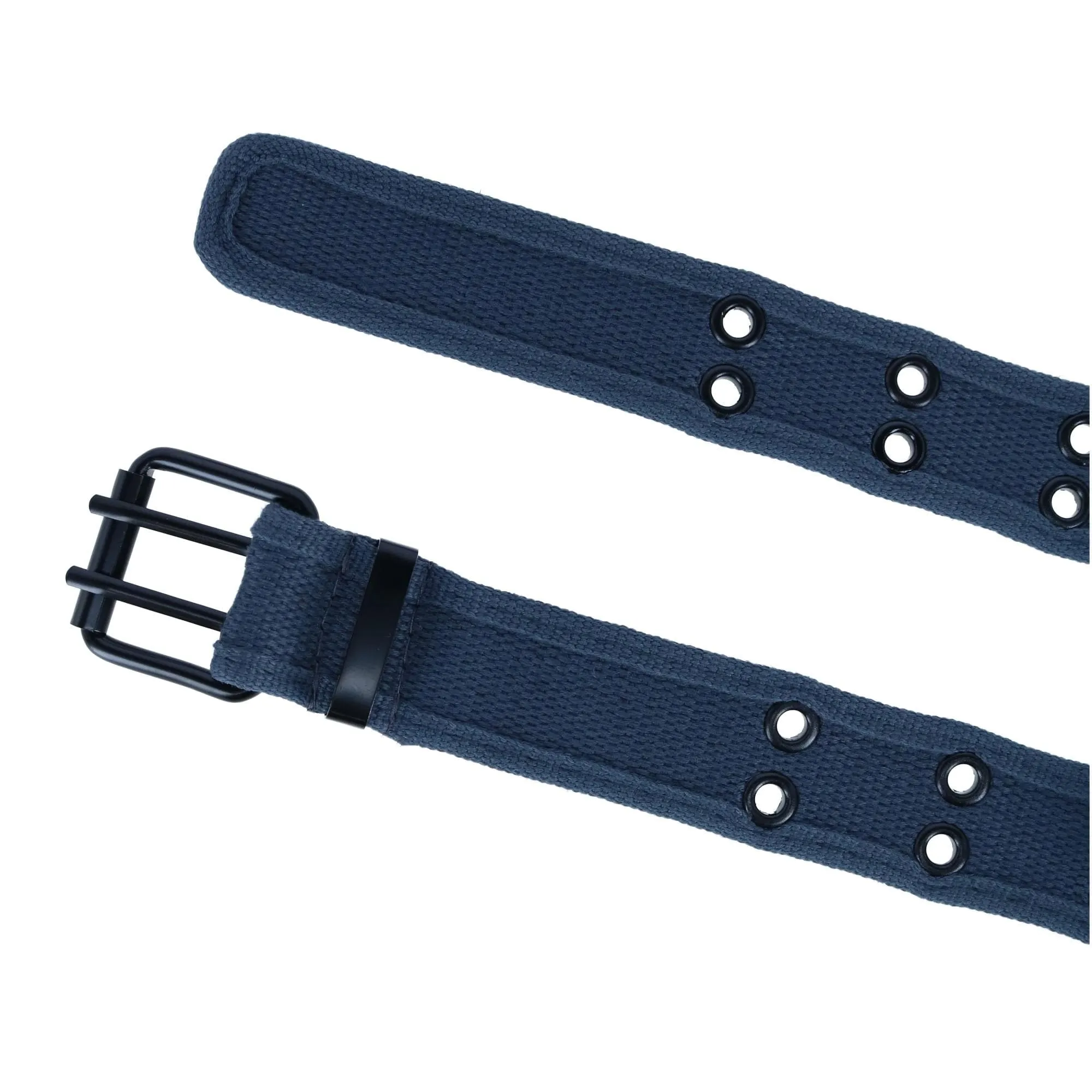 CTM® Kids 2 Hole Roller Buckle Canvas Belt